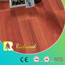 Piso de madera laminado de alto brillo del parquet comercial del vinilo 12.3mm E0 HDF AC4